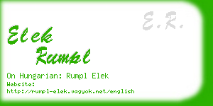 elek rumpl business card